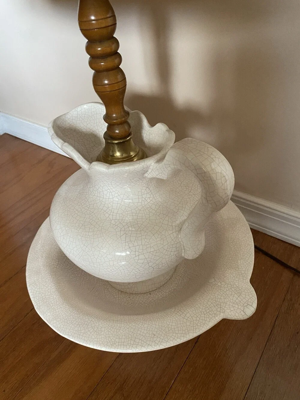 Vintage Teapot Lamp with Saucer and Cup 24